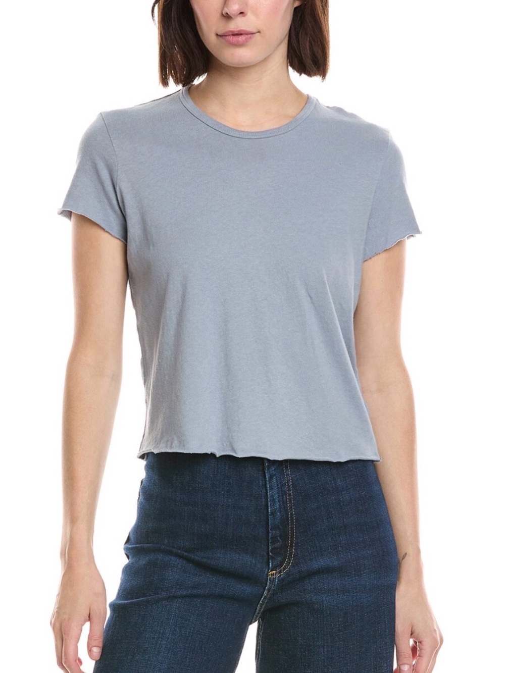 James Perse Vintage Little Boy Tee size 1 (S) light gray/bluish color!